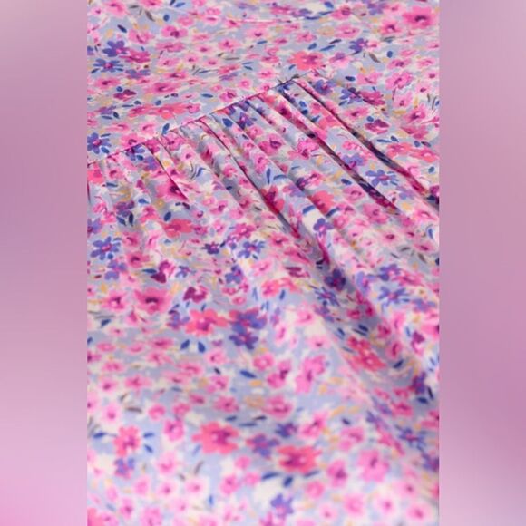 NEW Ba&Sh Chemise Xala Shirt in floral Pink - Picture 4 of 12